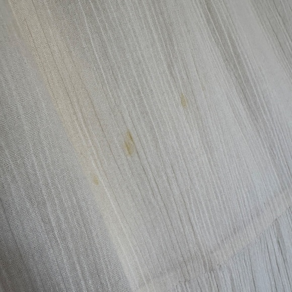 Split gauze crochet trim maxi skirt Cream Small - Picture 15 of 15